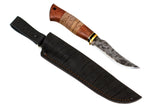 Medved, Forel (Trout), Fishing knife, Fixed, 9XC Steel, Bubinga and Birch bark Handle