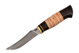 Medved, Forel (Trout), Fishing knife, Fixed, XB-5 Tool Steel, Birch bark and Hornbeam combo handle