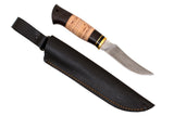 Medved, Forel (Trout), Fishing knife, Fixed, XB-5 Tool Steel, Birch bark and Hornbeam combo handle