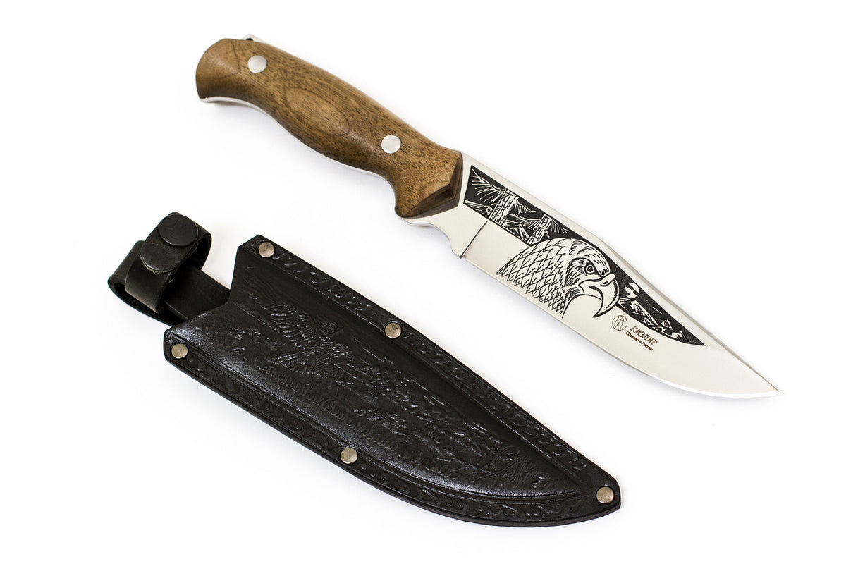 Kizlyar, Berkut, Camping, Fixed, Z60CDV14, Walnut