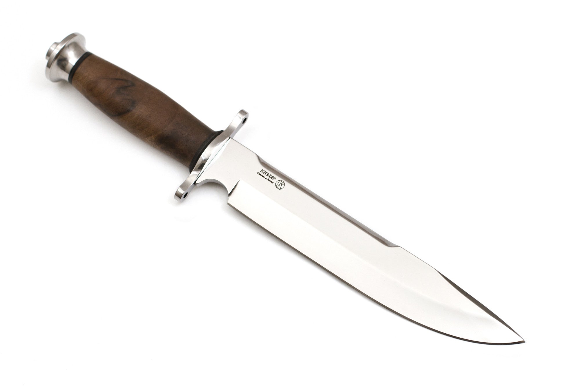 Kizlyar, DV-2, Hunting, Fixed, Z60CDV14, Walnut – Russian Blades