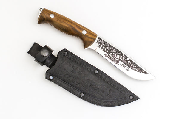 kizya  Kizlyar, Fazan, Hunting, Fixed, Z60CDV14, Walnut – Russian Blades