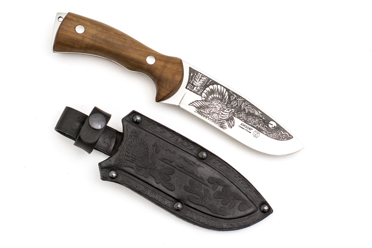 Kizlyar, Glukhar, Hunting, Fixed, Z60CDV14, Walnut