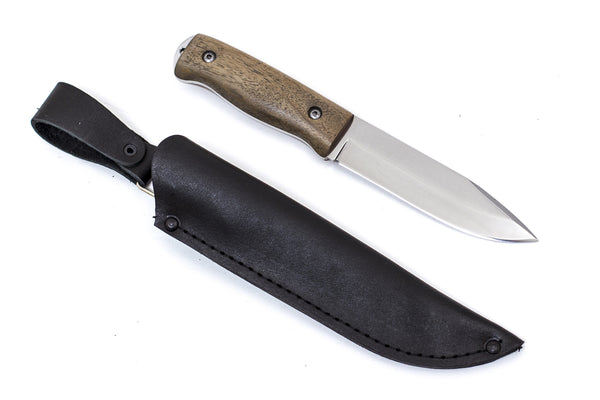 Kizlyar, T-1, Camping, Fixed, Z60CDV14, Walnut – Russian Blades