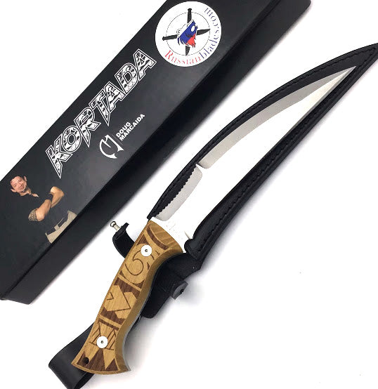Kortada Limited Edition Single Large Knife with sheath – Russian Blades