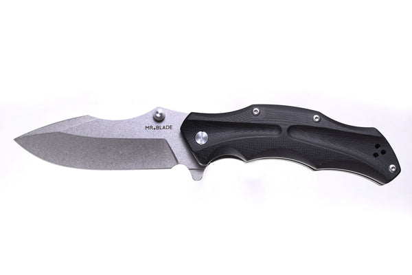 Mr. Blade Folding knife HT-1 - D2 Stonewash Steel - G10 BLACK