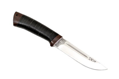 A&R, Swift, Camping, Hunting Fixed Blade Knife, 110X18M-SHD Stainless, Leather