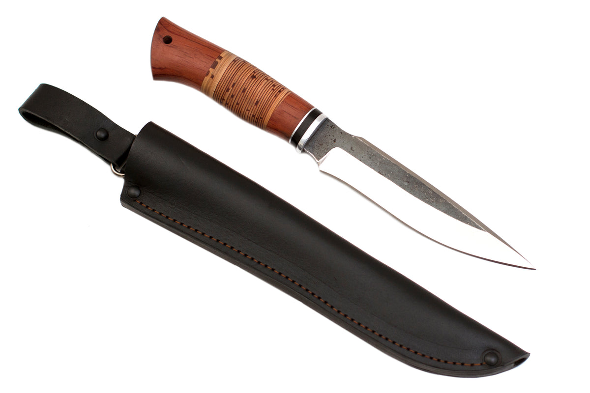 Medved, MyToy, Hunting, Fixed, 95X18 Stainless, Bubinga and birch bark