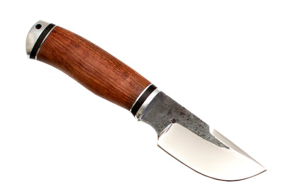 Medved, Kustar, Hunting, Skinner, Fixed 95X18 Stainless Blade, Bubinga Hardwood  and Duralumin