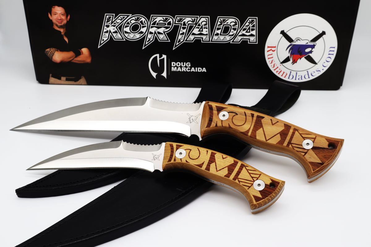 Kortada Limited Edition Set, 2 knives.  Designed by Doug Marcaida!