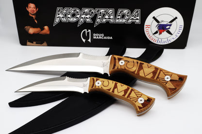 Kortada Limited Edition Set, 2 knives.  Designed by Doug Marcaida!