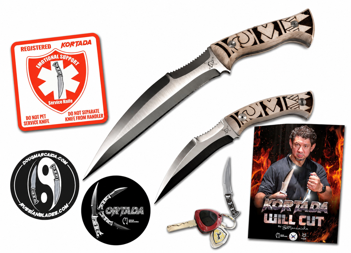 Kortada Limited Edition Set, 2 knives.  Designed by Doug Marcaida!