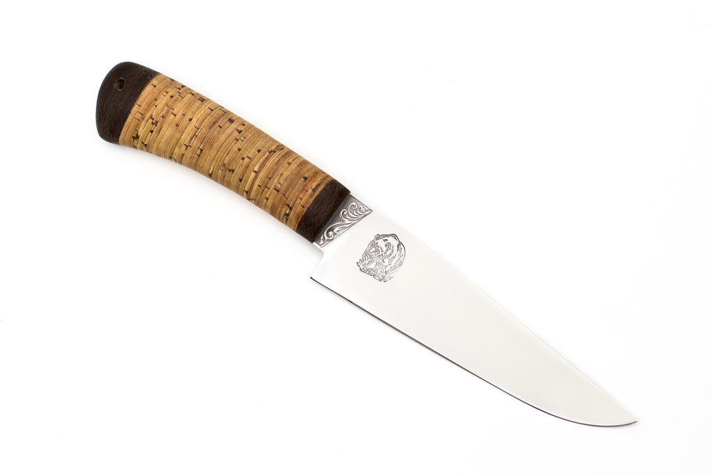A&R, Baribal, Hunting, Fixed, 95X18 Stainless, Birch Bark