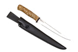 A&R, Beluga, Fishing, Fixed, 95X18 Stainless, Karelian Birch