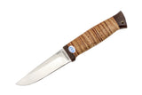 A&R, Barsuk, Hunting, Fixed, 95X18 Stainless, Birch Bark