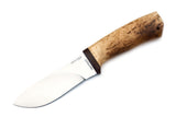 A&R, Gepard, Hunting Skinner, Fixed, 95X18 Stainless, Karelian Birch