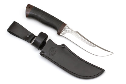 A&R, Dubrava, Hunting, Fixed, 95X18 Stainless, Leather