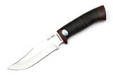 A&R, White Fang, Hunting, Fixed, 95X18 Stainless, Leather