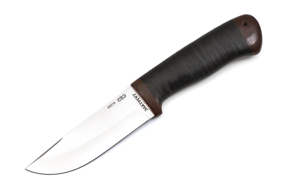 A&R, Chaser, Hunting, Fixed, 95X18 Stainless, Leather