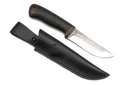 A&R, Chaser, Hunting, Fixed, 95X18 Stainless, Leather