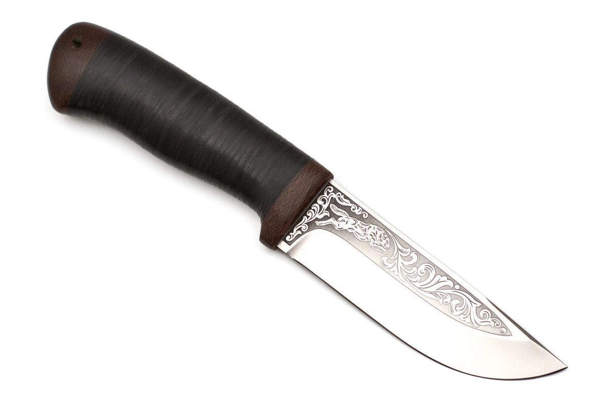 A&R, Chaser, Hunting, Fixed, 95X18 Stainless, Leather