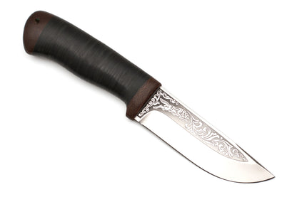 A&R, Chaser, Hunting, Fixed, 95X18 Stainless, Leather