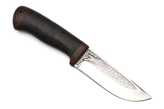 A&R, Chaser, Hunting, Fixed, 95X18 Stainless, Leather