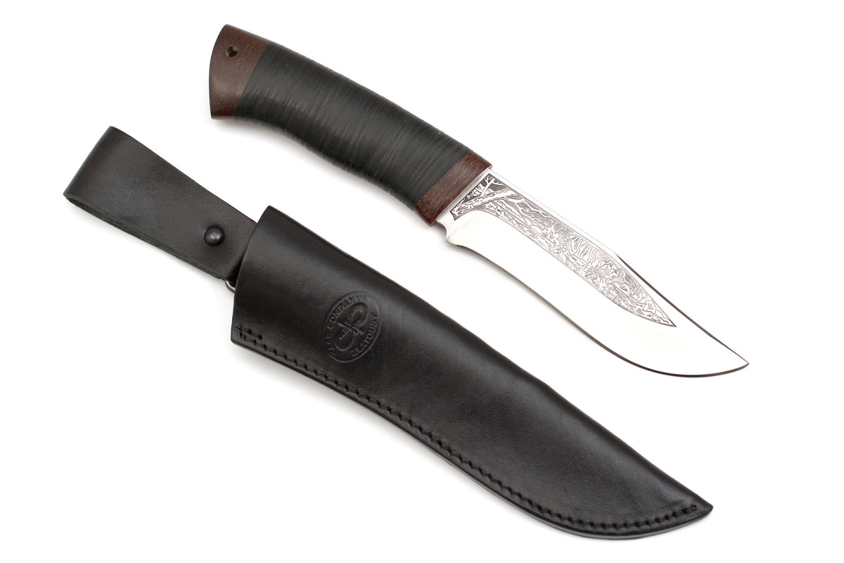 A&R, Sila, Hunting, Fixed, 95X18 Stainless, Leather