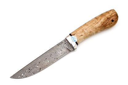 A&R, Lisa, Camping, Fixed, ZD 0803 Damascuss, Karelian Birch