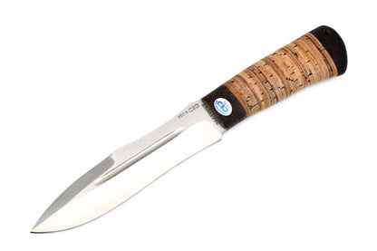 A&R, Zhalo, Hunting, Fixed, 95X18 Stainless, Birch Bark