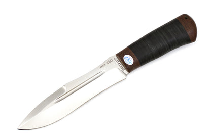 A&R, Zhalo, Hunting, Fixed, 95X18 Stainless, Leather