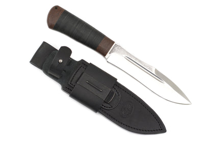 A&R, Zhalo, Hunting, Fixed, 95X18 Stainless, Leather