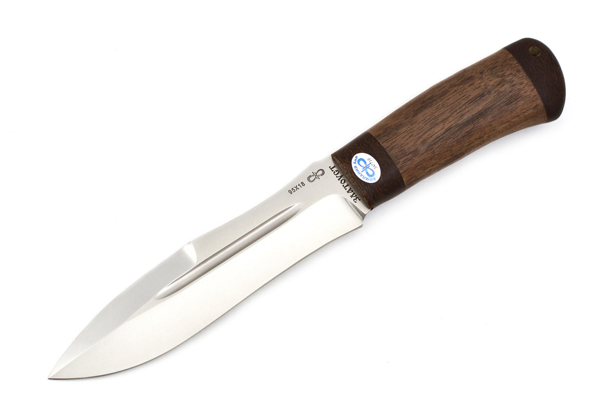 A&R, Zhalo, Hunting, Fixed, 95X18 Stainless, Wood