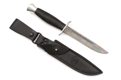 A&R, Finka 2, Tactical, Fixed, ZD 0803 Polished Damascuss, Leather