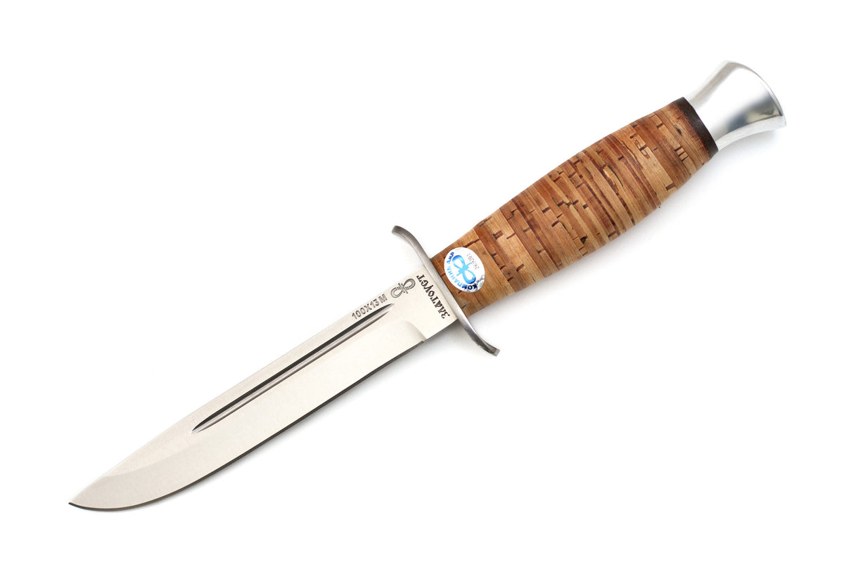 A&R, Finka 2, Tactical, Fixed, 100X13M Stainless, Birch Bark
