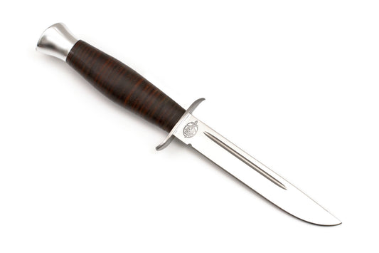 A&R, Finka 2, Tactical, Fixed, 100X13M Stainless, Leather
