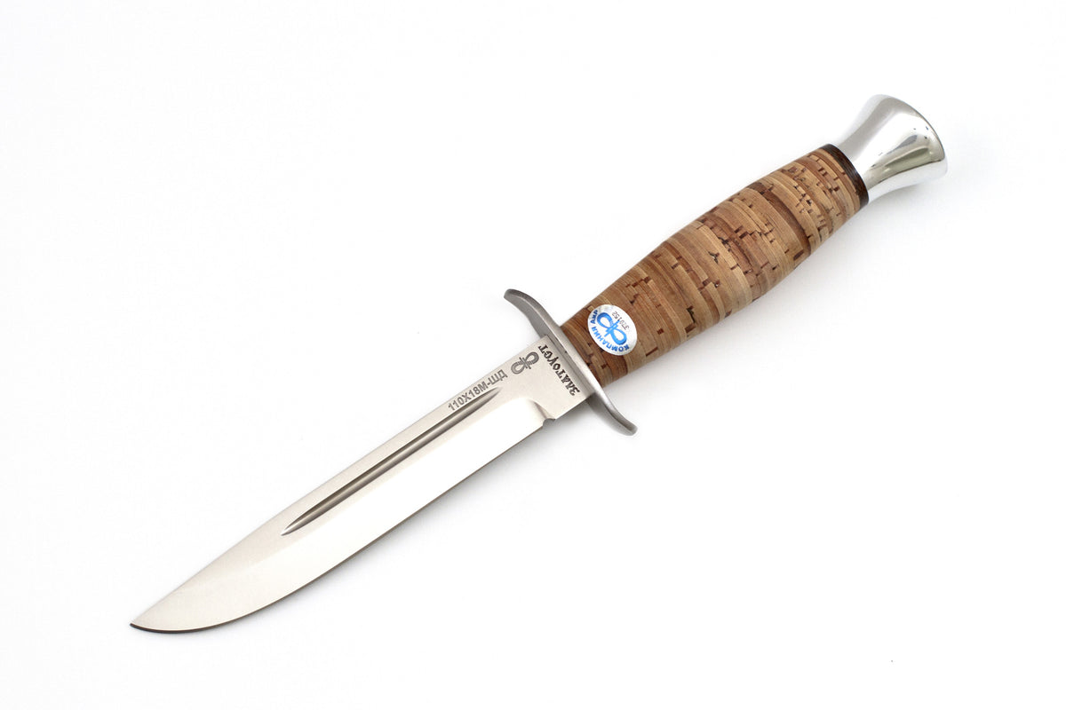 A&R, Finka 2, Tactical, Fixed, 110X18M-SHD Stainless, Birch Bark
