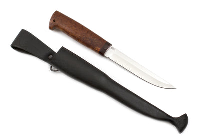 A&R, Finka 5, Hunting, Fixed, 95X18 Stainless, Karelian Birch