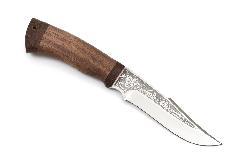 A&R, Pecheneg, Hunting, Fixed, 95X18 Stainless, Wood