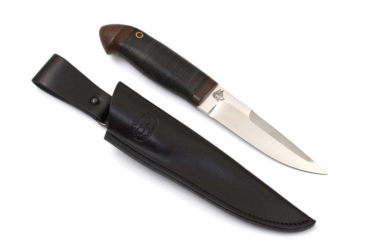 A&R, Laika, Hunting, Fixed, 95X18 Stainless, Leather