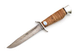 A&R, Shtrafbat, Hunting, Fixed, ZD 0803 Damascuss, Birch Bark