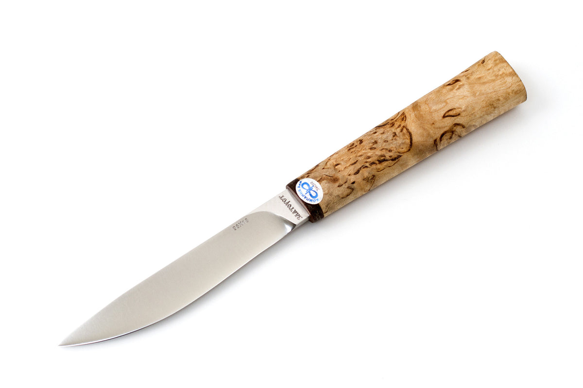 A&R, Tundra, Hunting, Fixed, 95X18 Stainless, Karelian Birch
