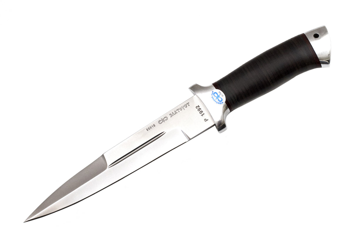 A&R, Rys, Hunting, Fixed, 95x18, Leather Handle