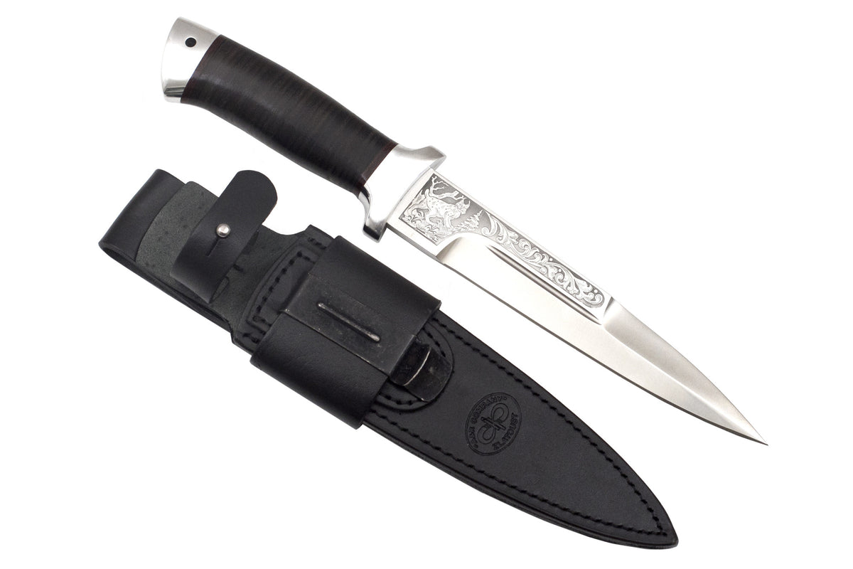 A&R, Rys, Hunting, Fixed, 95x18, Leather Handle