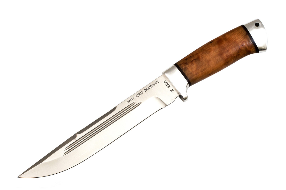 A&R Big Hunting Knife SOKHATY (MOOSE),  Karel Birch,  95x18 Stainless