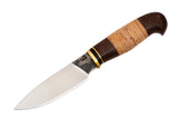 Medved, Working Horse, Hunting, Fixed, X12MF steel, Hornbeam and Birch Bark handle