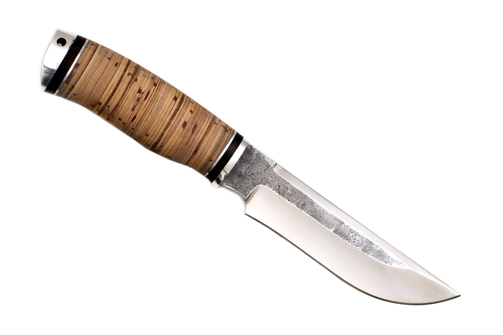 Hunting Knife Long Day (95Ñ…18, Birch bark, Duralumin)
