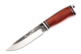 Medved, Karma, Hunting and Camping knife, Fixed, Stainless 95X18 blade, Bubinga and Aluminum handle