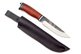 Medved, Karma, Hunting and Camping knife, Fixed, Stainless 95X18 blade, Bubinga and Aluminum handle