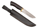 Medved, Hana, Mid size Hunting, Fixed, Damascus Blade, Hornbeam Handle